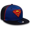 mutzen-flach-blau-snapback-fur-kinder-9fifty-piping-der-superman-dc-comics-von-new-era