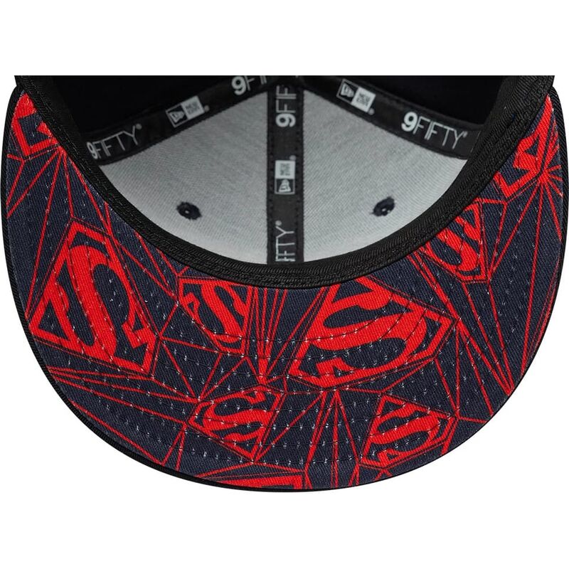 cappello-piatto-blu-snapback-per-bambino-9fifty-piping-dei-superman-dc-comics-di-new-era