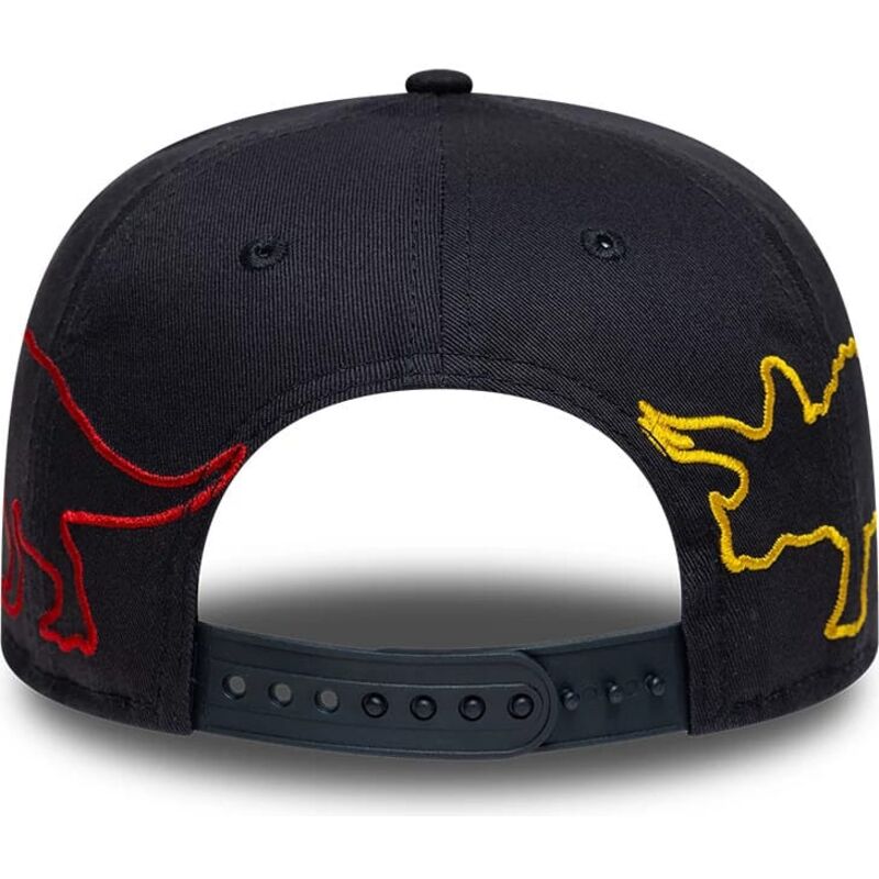 casquette-plate-bleue-marine-snapback-pour-enfant-9fifty-dino-new-era casquette-plate-bleue-marine-snapback-pour-enfant-9fifty-dino-new-era