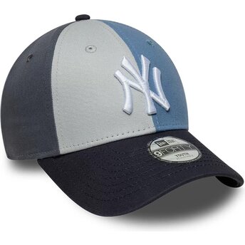 Cappello curvo multicolore cinghia regolabile per bambino 9FORTY Colourblock dei New York Yankees MLB di New Era