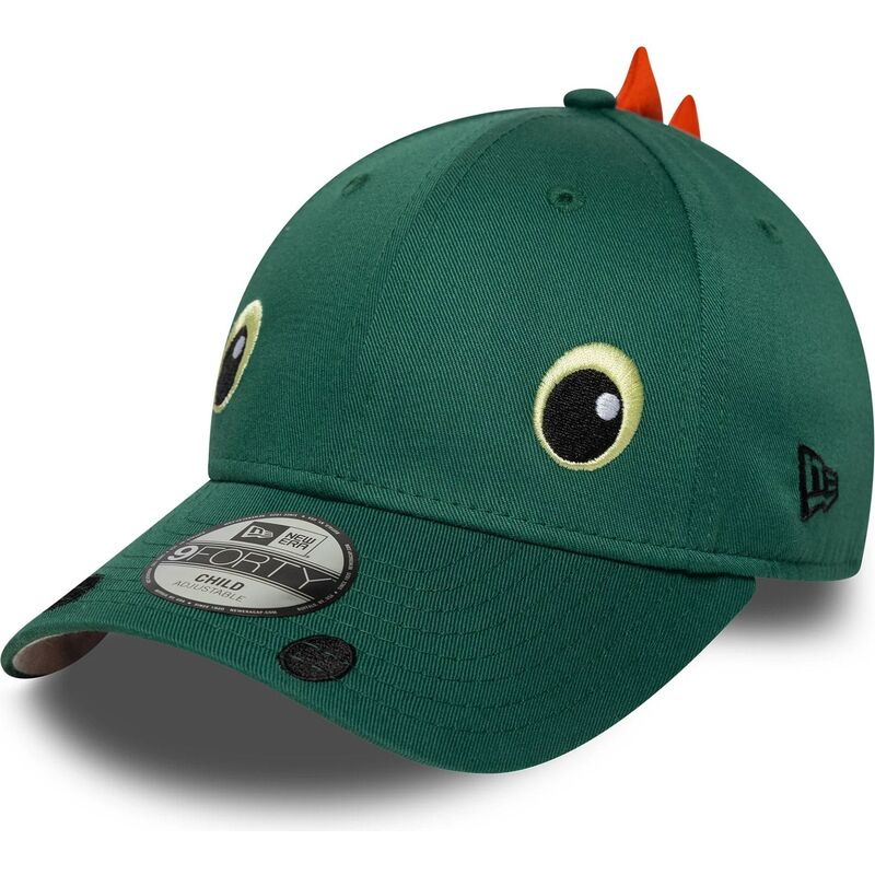 mutzen-gebogen-grun-snapback-fur-kinder-9forty-dino-face-von-new-era mutzen-gebogen-grun-snapback-fur-kinder-9forty-dino-face-von-new-era