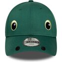 cappello-curvo-verde-snapback-per-bambino-9forty-dino-face-di-new-era