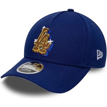 Mützen gebogen blau snapback 9FORTY M-Crown A Frame Emblem der Los Angeles Dodgers MLB von New Era