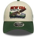 cappello-curvo-verde-snapback-9forty-m-crown-a-frame-graphic-di-new-era