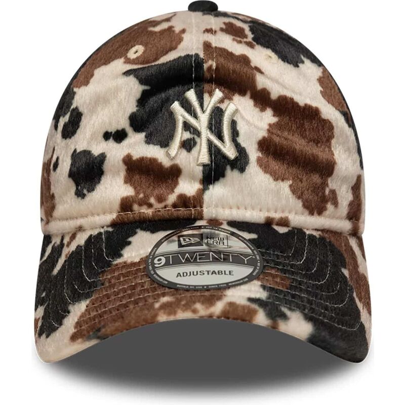 cappello-curvo-marrone-cinghia-regolabile-9twenty-animal-print-dei-new-york-yankees-mlb-di-new-era cappello-curvo-marrone-cinghia-regolabile-9twenty-animal-print-dei-new-york-yankees-mlb-di-new-era