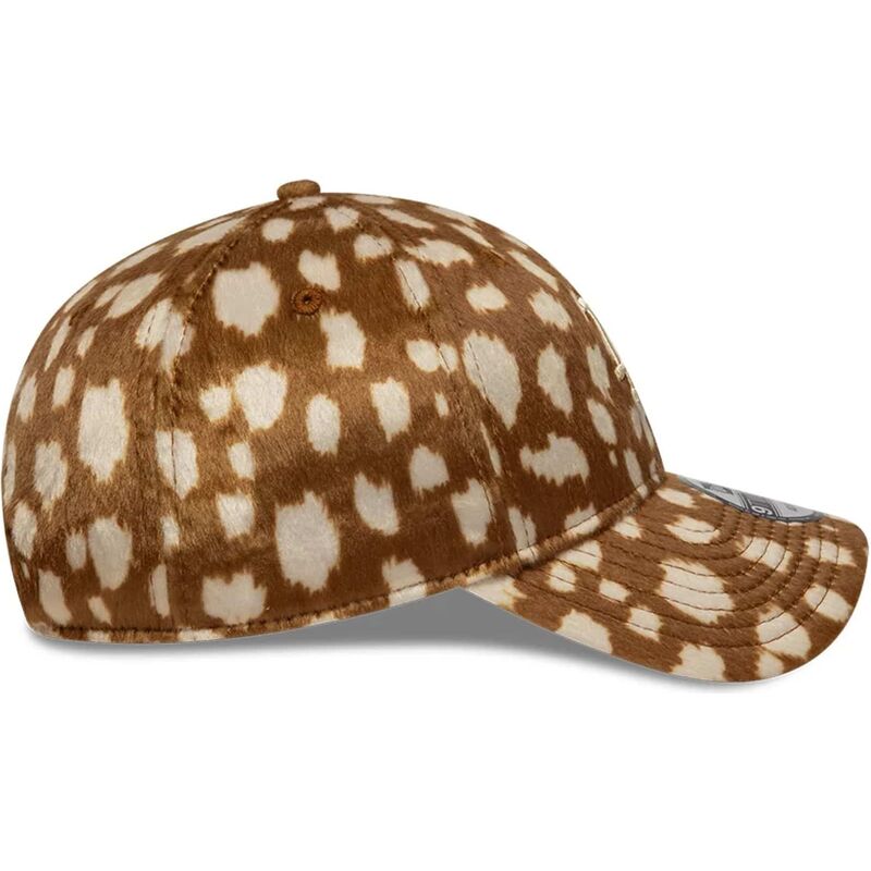 cappello-curvo-marrone-cinghia-regolabile-9twenty-animal-print-dei-los-angeles-dodgers-mlb-di-new-era