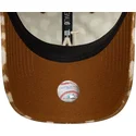 cappello-curvo-marrone-cinghia-regolabile-9twenty-animal-print-dei-los-angeles-dodgers-mlb-di-new-era