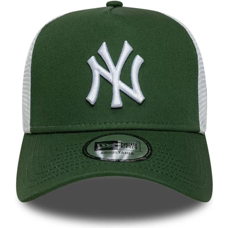 casquette-trucker-verte-et-blanche-a-frame-league-essential-new-york-yankees-mlb-new-era casquette-trucker-verte-et-blanche-a-frame-league-essential-new-york-yankees-mlb-new-era