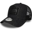 casquette-trucker-noire-avec-logo-noir-a-frame-patch-denim-new-era