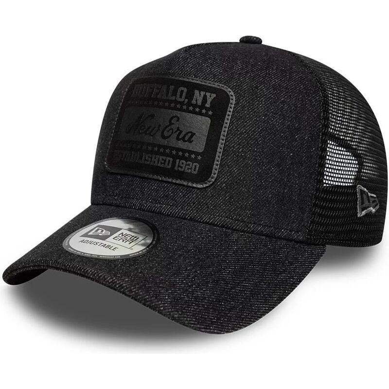 mutzen-gebogen-schwarz-snapback-a-frame-patch-denim-von-new-era