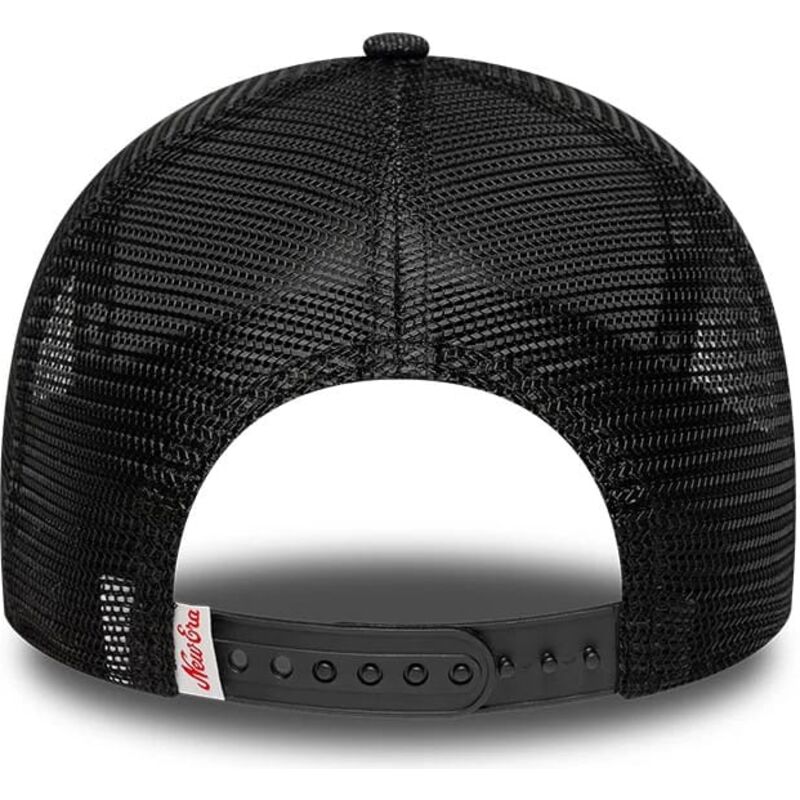 cappello-curvo-nero-snapback-a-frame-patch-denim-di-new-era