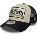 mutzen-gebogen-beige-snapback-a-frame-license-plate-der-california-von-new-era