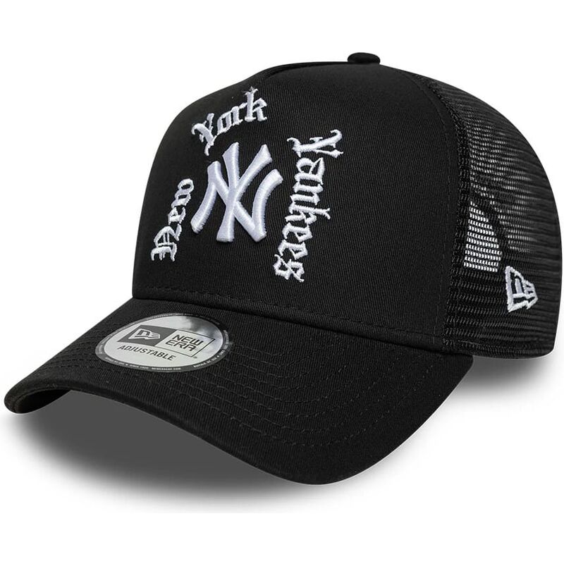casquette-trucker-noire-a-frame-wordmark-new-york-yankees-mlb-new-era