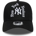 cappello-curvo-nero-snapback-a-frame-wordmark-dei-new-york-yankees-mlb-di-new-era