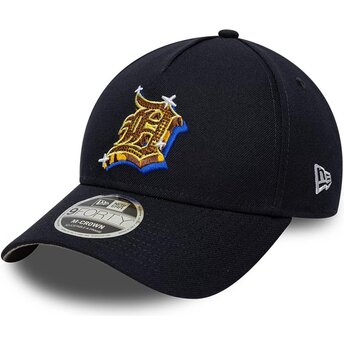 Cappello curvo blu marino snapback 9FORTY M-Crown A Frame Emblem dei Detroit Tigers MLB di New Era