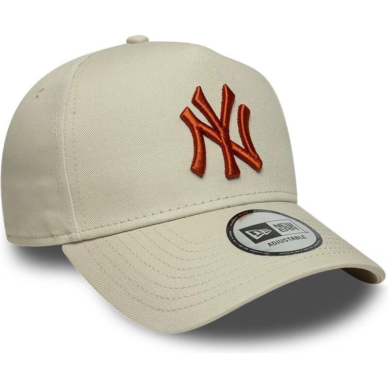 casquette-courbee-beige-snapback-avec-logo-marron-e-frame-league-essential-new-york-yankees-mlb-new-era casquette-courbee-beige-snapback-avec-logo-marron-e-frame-league-essential-new-york-yankees-mlb-new-era