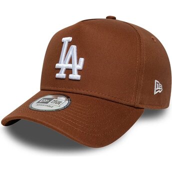 Mützen gebogen braun snapback E Frame League Essential der Los Angeles Dodgers MLB von New Era