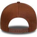 casquette-courbee-marron-snapback-e-frame-league-essential-los-angeles-dodgers-mlb-new-era