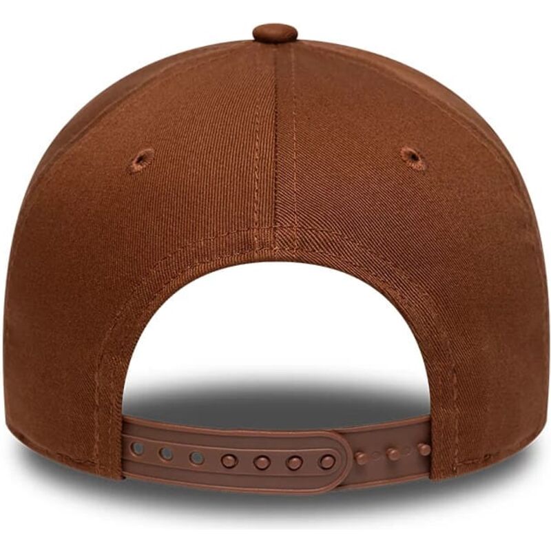 casquette-courbee-marron-snapback-e-frame-league-essential-los-angeles-dodgers-mlb-new-era