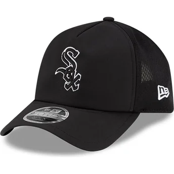 Cappello curvo nero snapback 9FORTY APEX Batting Practice dei Chicago White Sox MLB di New Era