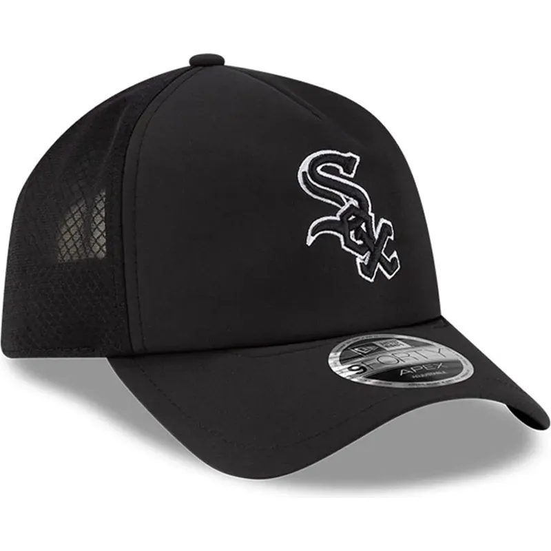 casquette-trucker-noire-9forty-apex-batting-practice-chicago-white-sox-mlb-new-era