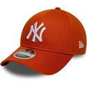 cappello-curvo-arancia-snapback-9forty-m-crown-dei-new-york-yankees-mlb-di-new-era