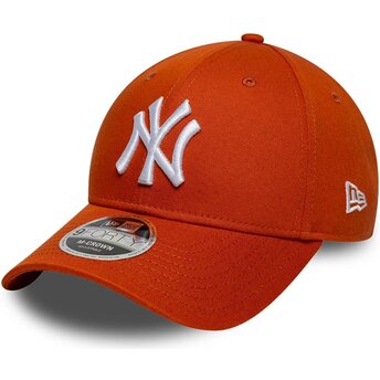 Casquette courbée orange snapback 9FORTY M-Crown New York Yankees MLB New Era