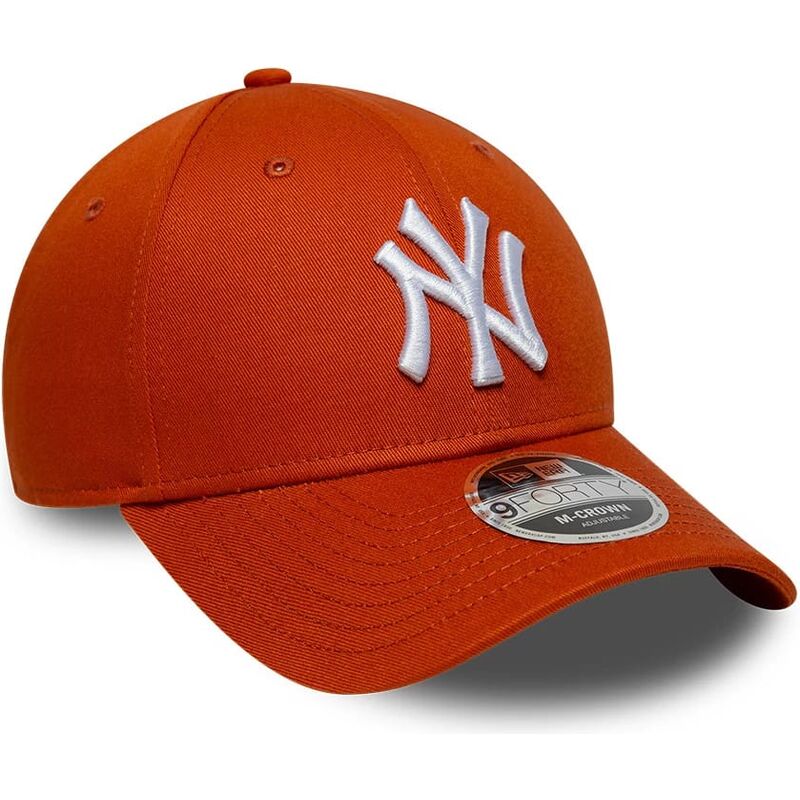 cappello-curvo-arancia-snapback-9forty-m-crown-dei-new-york-yankees-mlb-di-new-era