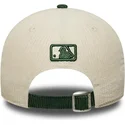 casquette-courbee-beige-et-verte-snapback-avec-logo-vert-9forty-m-crown-cord-los-angeles-dodgers-mlb-new-era