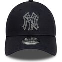 cappello-curvo-blu-marino-cinghia-regolabile-9forty-metallic-outline-dei-new-york-yankees-mlb-di-new-era