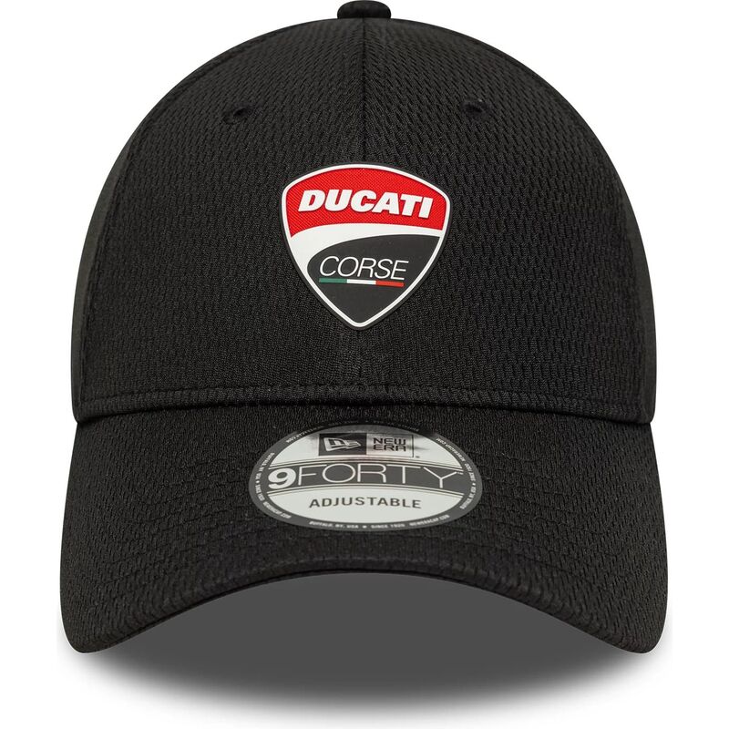 cappello-curvo-nero-cinghia-regolabile-9forty-dashmark-mesh-dei-ducati-motor-motogp-di-new-era cappello-curvo-nero-cinghia-regolabile-9forty-dashmark-mesh-dei-ducati-motor-motogp-di-new-era