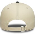 casquette-courbee-beige-et-noire-ajustable-9forty-colour-block-las-vegas-raiders-nfl-new-era