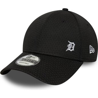 Cappello curvo nero cinghia regolabile 9FORTY Flawless Mesh dei Detroit Tigers MLB di New Era