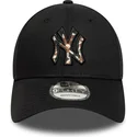 cappello-curvo-nero-cinghia-regolabile-9forty-faux-pony-infill-dei-new-york-yankees-mlb-di-new-era