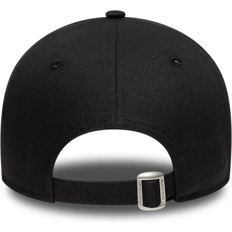casquette-courbee-noire-ajustable-avec-logo-marron-9forty-faux-pony-infill-new-york-yankees-mlb-new-era casquette-courbee-noire-ajustable-avec-logo-marron-9forty-faux-pony-infill-new-york-yankees-mlb-new-era