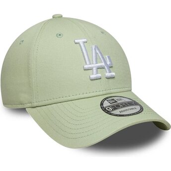 Cappello curvo verde cinghia regolabile 9FORTY League Ess 9FORTY League Essential dei Los Angeles Dodgers MLB di New Era
