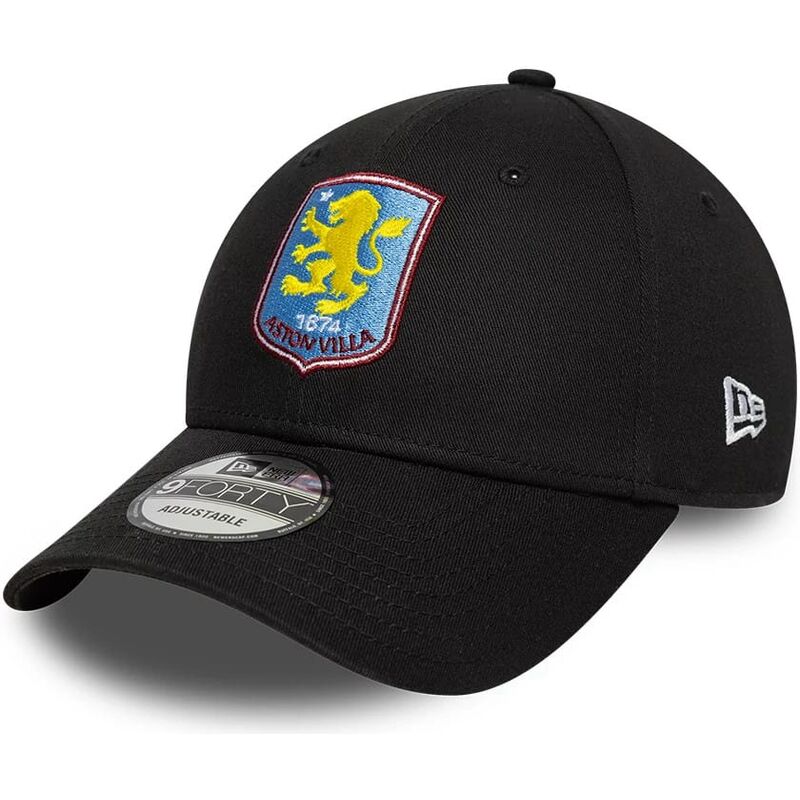 casquette-courbee-noire-ajustable-9forty-core-aston-villa-football-club-premier-league-new-era