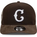 mutzen-gebogen-braun-snapback-19twenty-cooperstown-cord-der-chicago-cubs-mlb-von-new-era