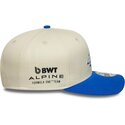 cappello-curvo-beige-snapback-9seventy-stretch-snap-contrast-visor-dei-alpine-f1-team-formula-1-di-new-era