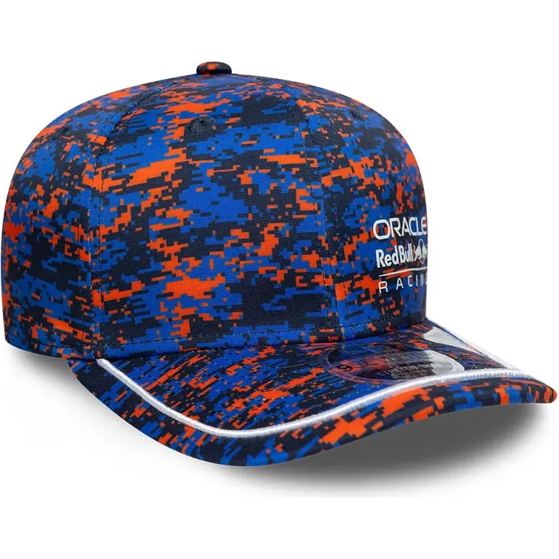 cappello-curvo-multicolore-snapback-9seventy-stretch-snap-digi-camo-dei-red-bull-racing-formula-1-di-new-era
