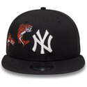 cappello-piatto-nero-snapback-9fifty-outdoor-icon-dei-new-york-yankees-mlb-di-new-era