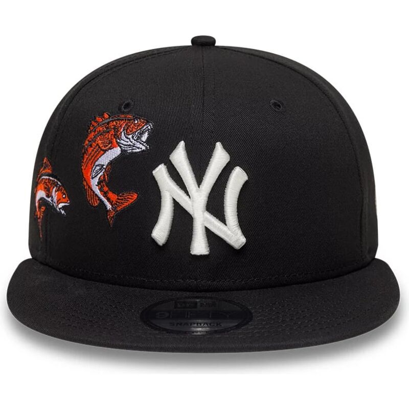 cappello-piatto-nero-snapback-9fifty-outdoor-icon-dei-new-york-yankees-mlb-di-new-era