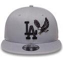 cappello-piatto-grigio-snapback-9fifty-outdoor-icon-dei-los-angeles-dodgers-mlb-di-new-era