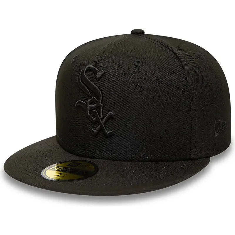 cappello-piatto-nero-aderente-59fifty-dei-chicago-white-sox-mlb-di-new-era cappello-piatto-nero-aderente-59fifty-dei-chicago-white-sox-mlb-di-new-era