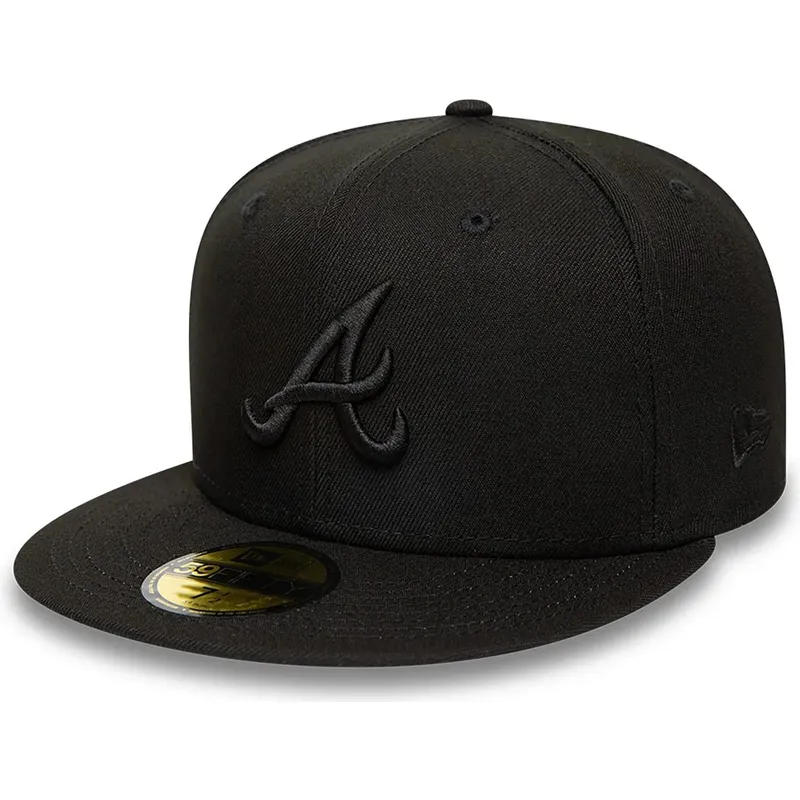 cappello-piatto-nero-aderente-59fifty-dei-atlanta-braves-mlb-di-new-era cappello-piatto-nero-aderente-59fifty-dei-atlanta-braves-mlb-di-new-era