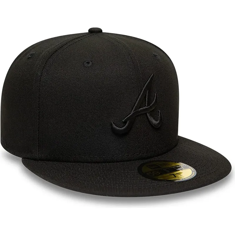 mutzen-flach-schwarz-angepasst-59fifty-der-atlanta-braves-mlb-von-new-era