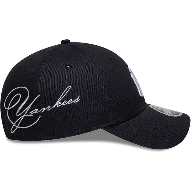 casquette-courbee-bleue-marine-snapback-9forty-m-crown-side-script-new-york-yankees-mlb-new-era