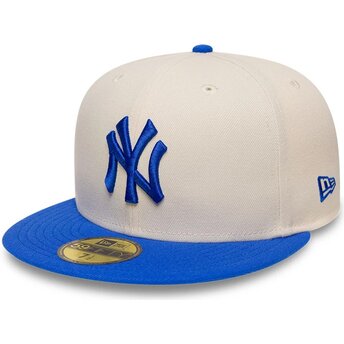 Mützen flach beige angepasst 59FIFTY League Essential der New York Yankees MLB von New Era