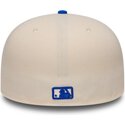 cappello-piatto-beige-aderente-59fifty-league-essential-dei-new-york-yankees-mlb-di-new-era