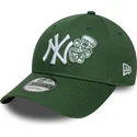 casquette-courbee-verte-ajustable-9forty-food-icon-new-york-yankees-mlb-new-era